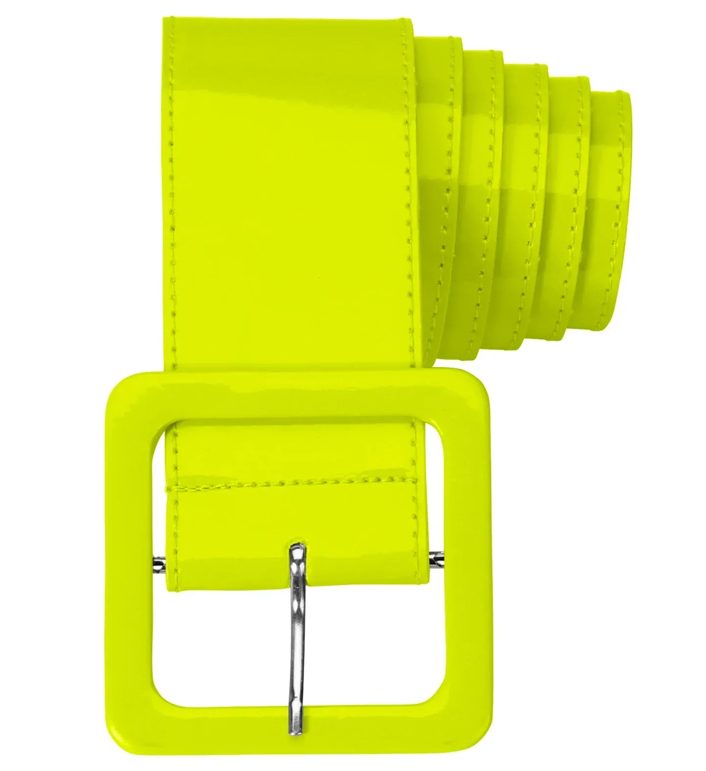 Cinturón Amarillo Ancho de Vinilo