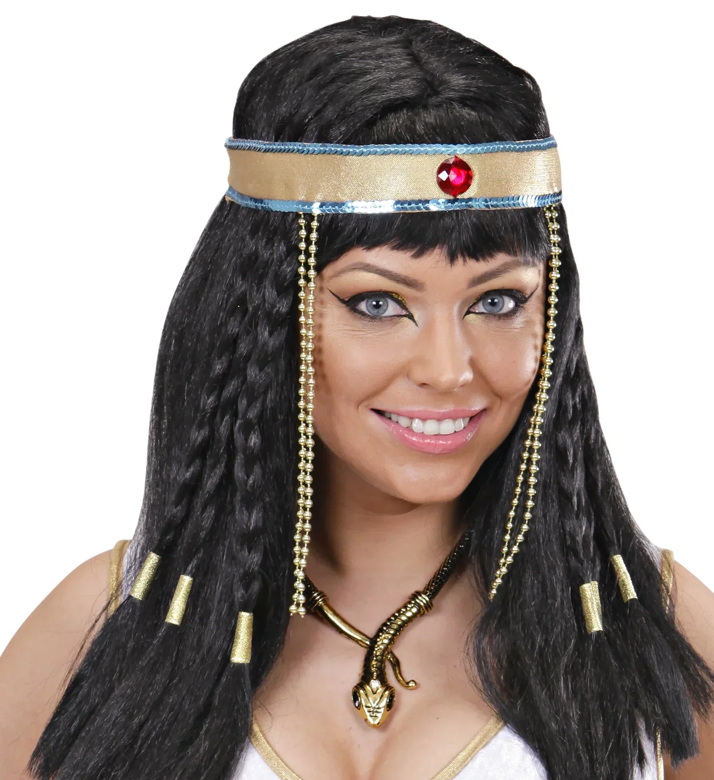 Collar de Egipcia con Forma de Serpiente Dorada - Image 2