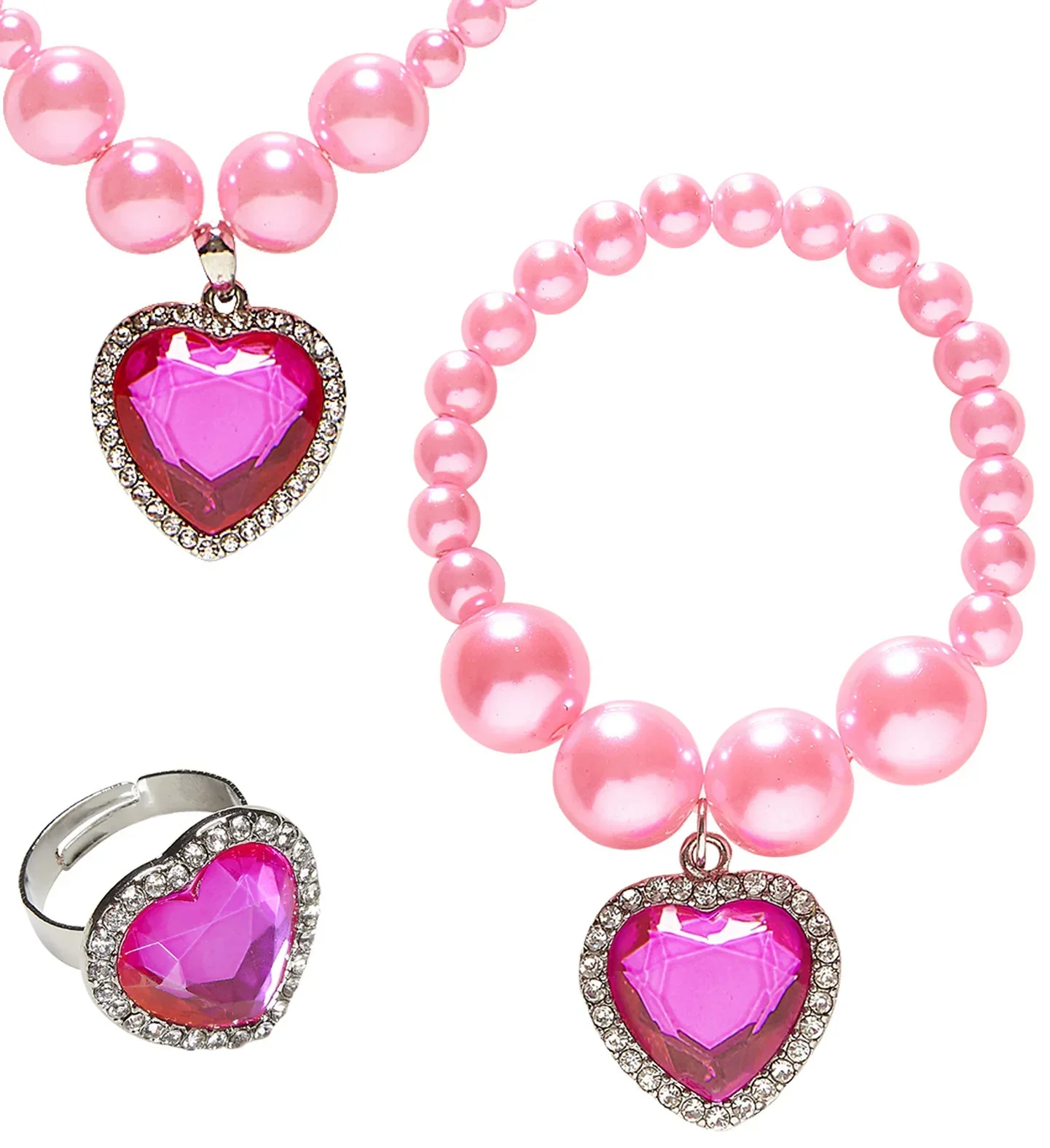 Collar, Pulsera y Anillo de Princesa para Niña - Image 3
