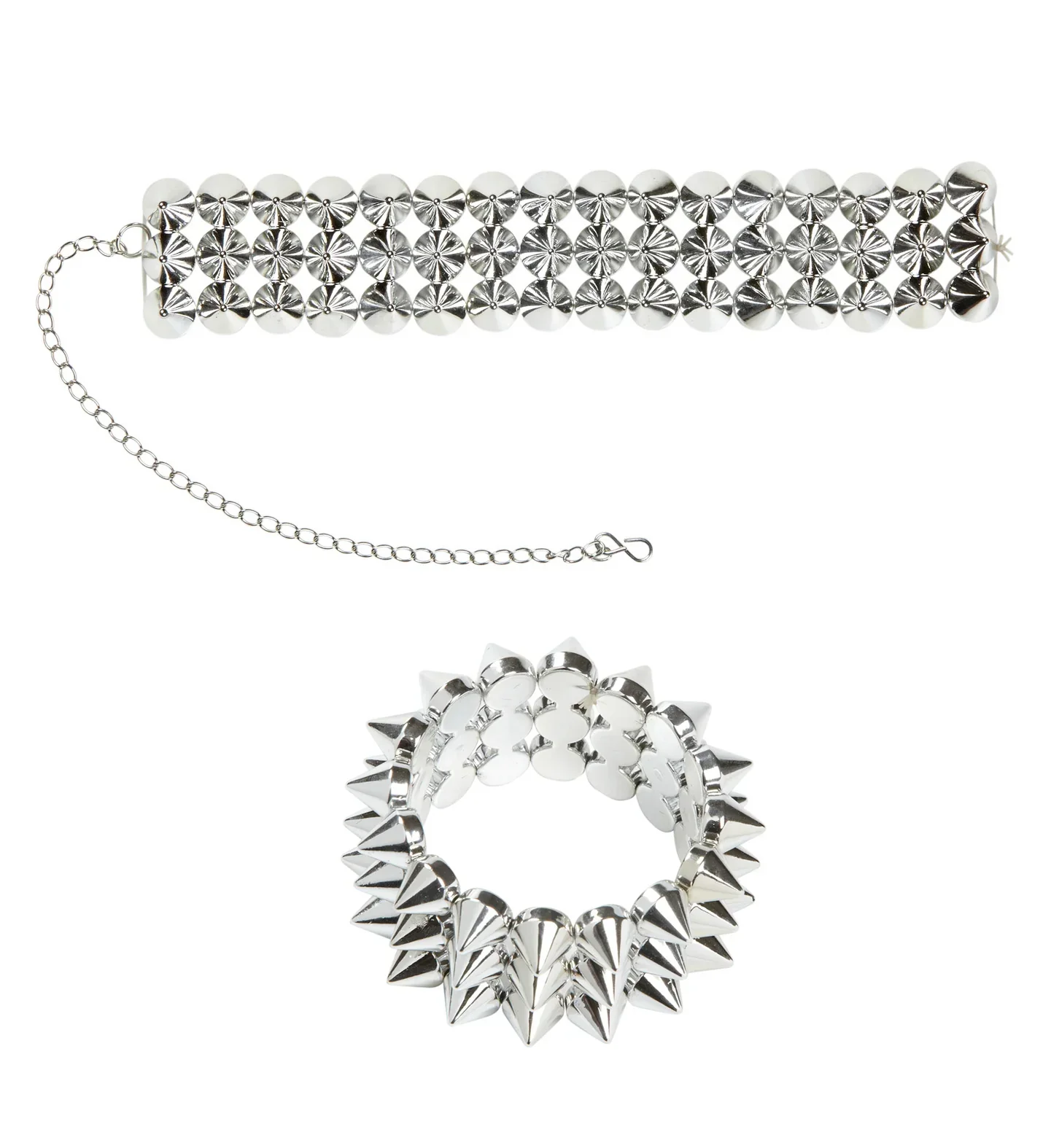 Collar y pulsera de pinchos Rock - Image 5