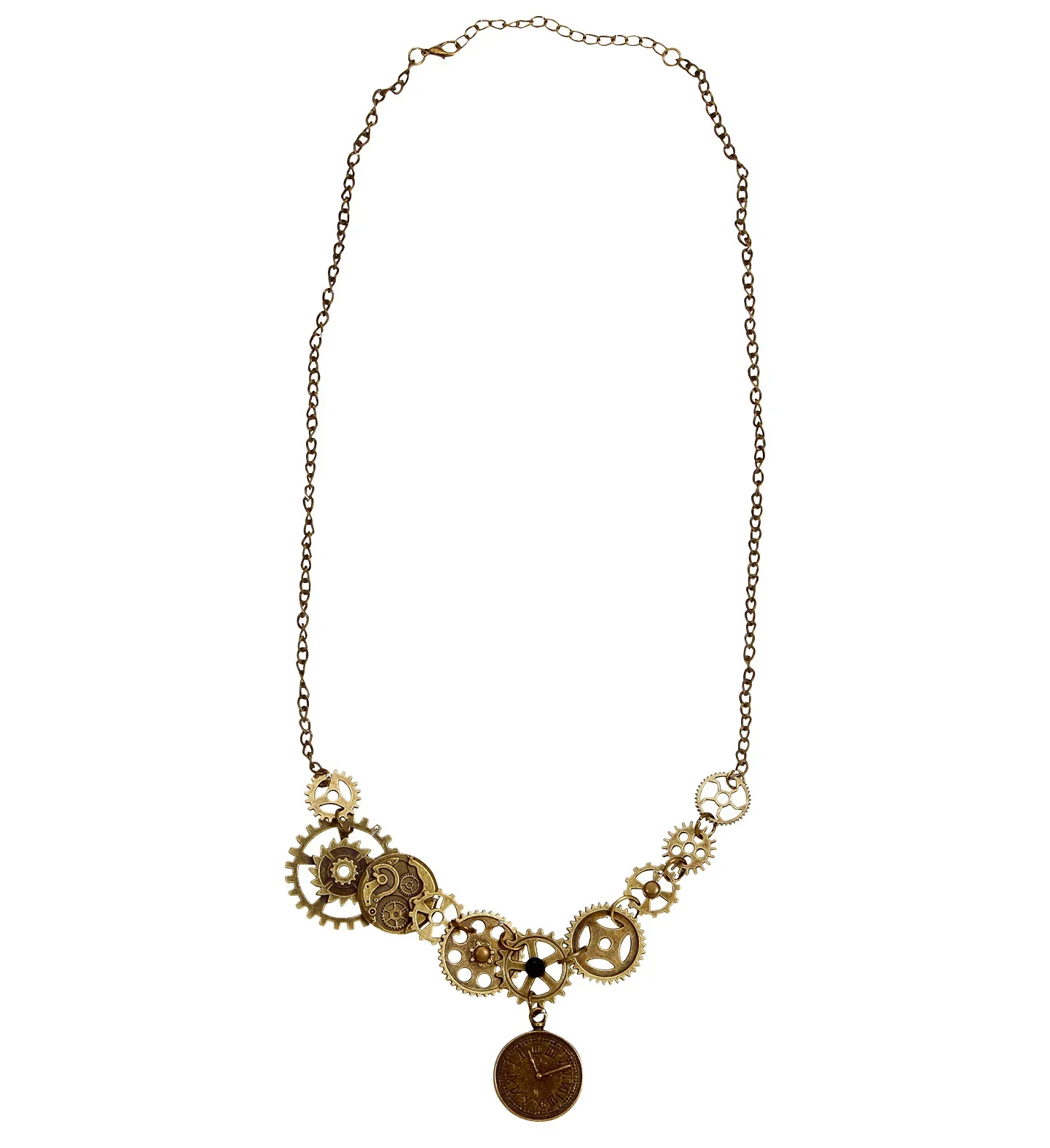 Collar Steampunk con Engranajes y Reloj - Image 2