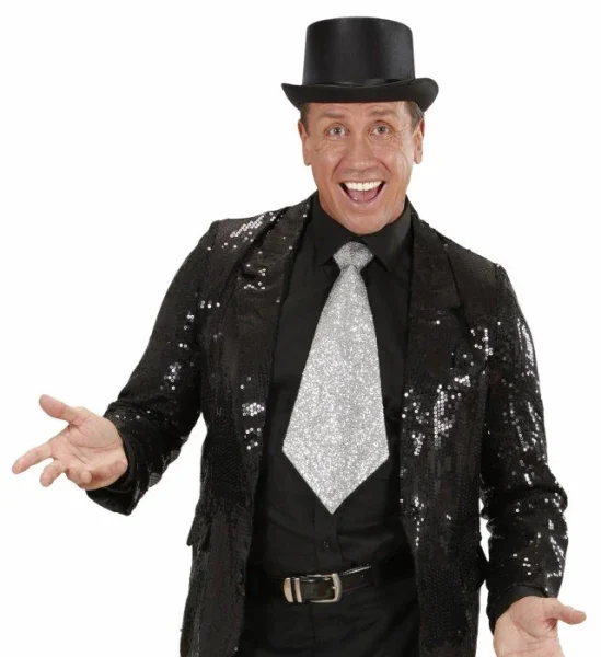 Corbata de Lame Plata - Image 3