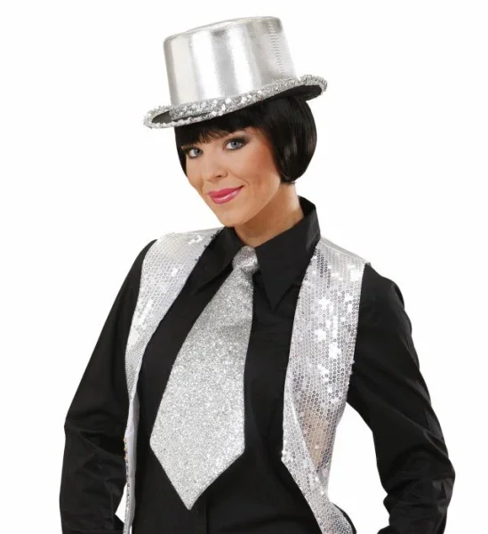 Corbata de Lame Plata - Image 4