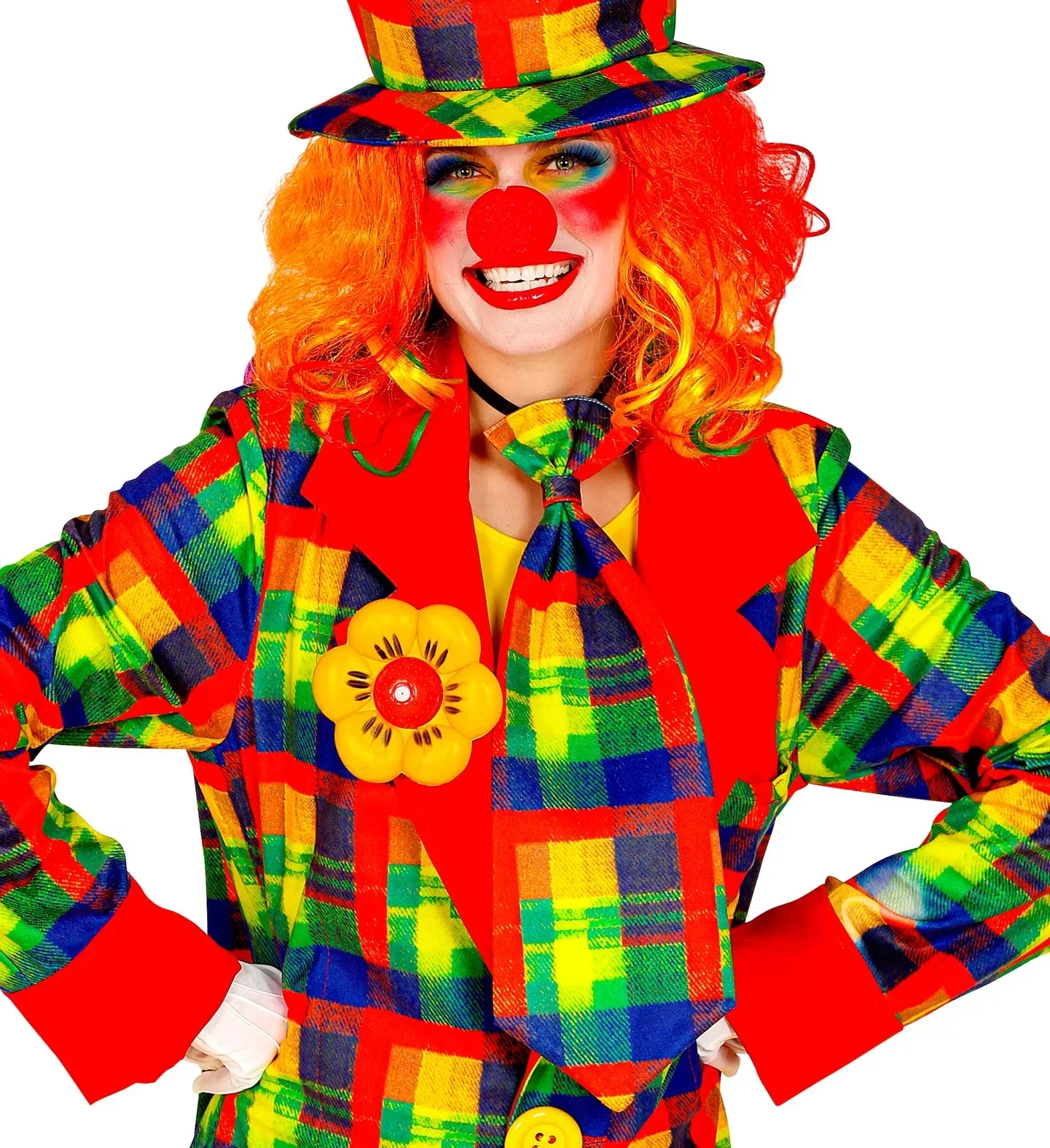 Corbata de Payaso de Cuadros Multicolor - Image 4
