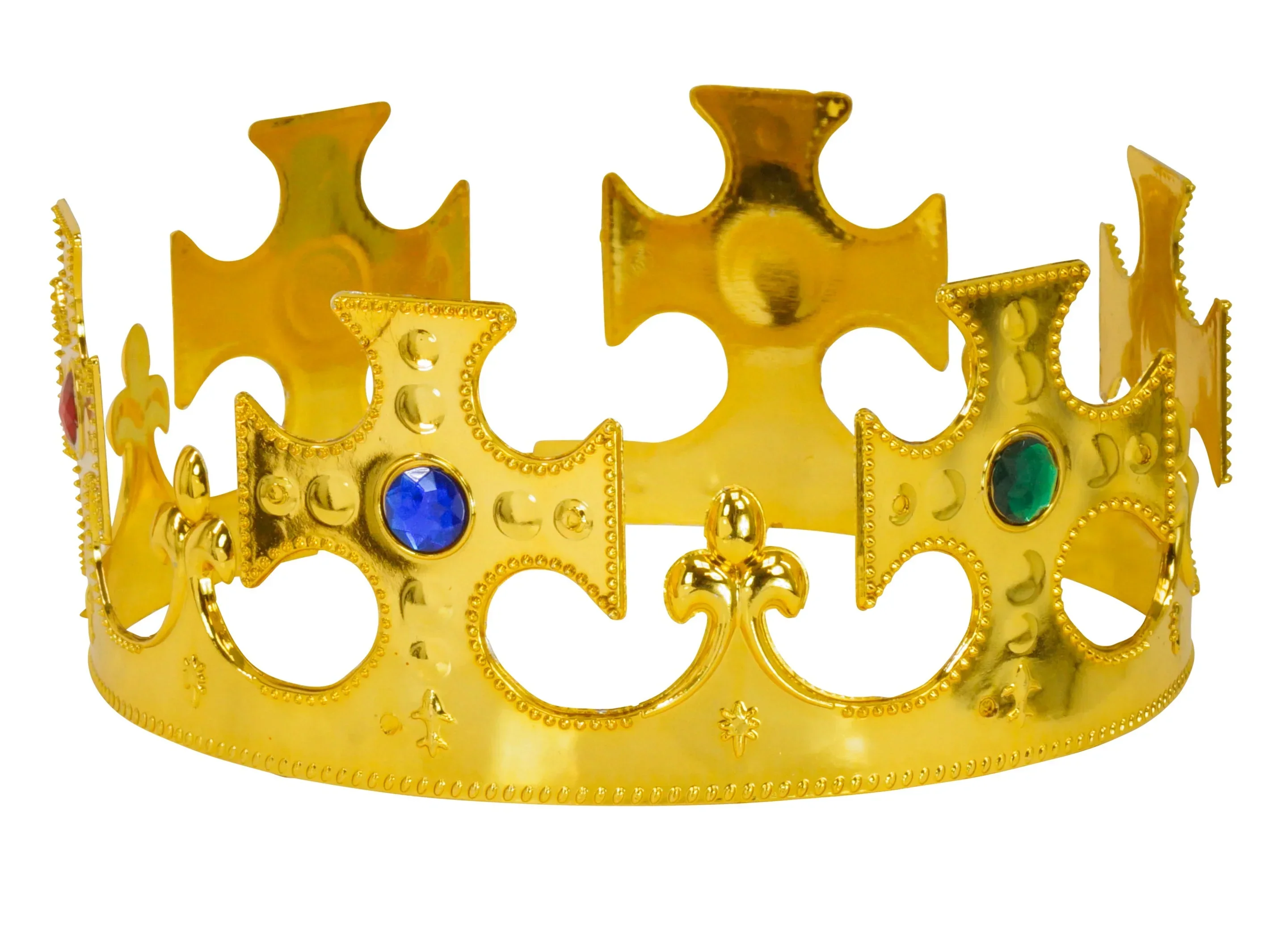 Corona Dorada de Rey con Pedrería