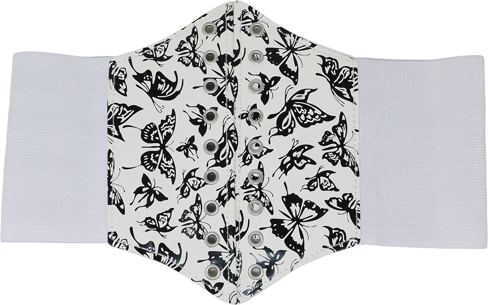 Corset Blanco Elástico con Velcro para Mujer - Image 2