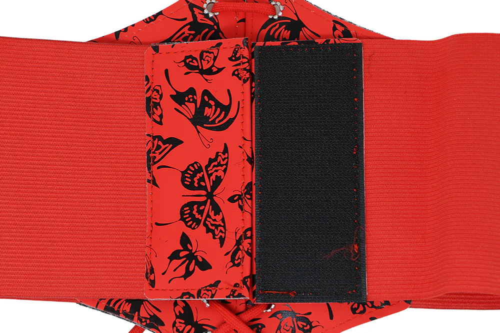 Corset Rojo Elástico con Velcro para Mujer - Image 3