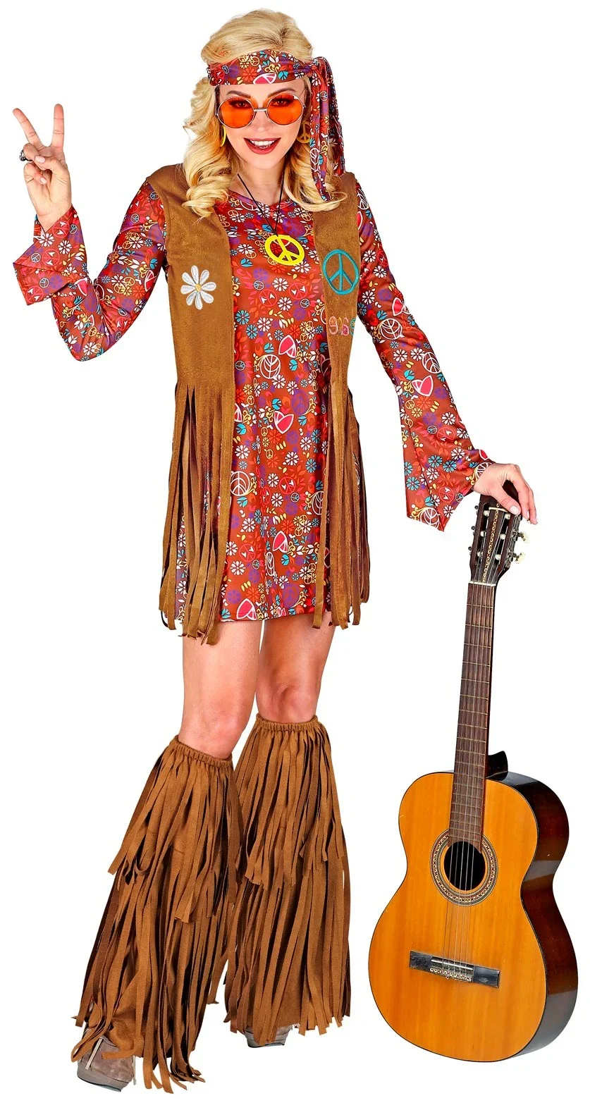 Cubrebotas Hippies Marrones con Flecos - Image 3