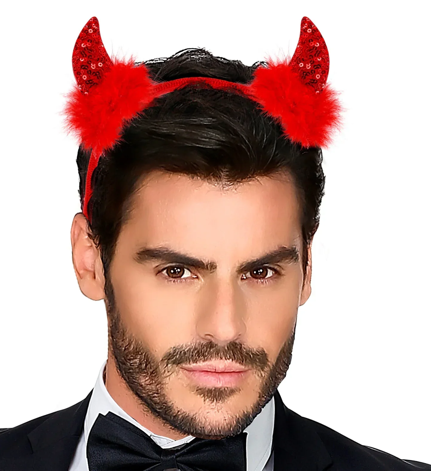 Cuernos de Diablo Rojos con Lentejuelas - Image 3