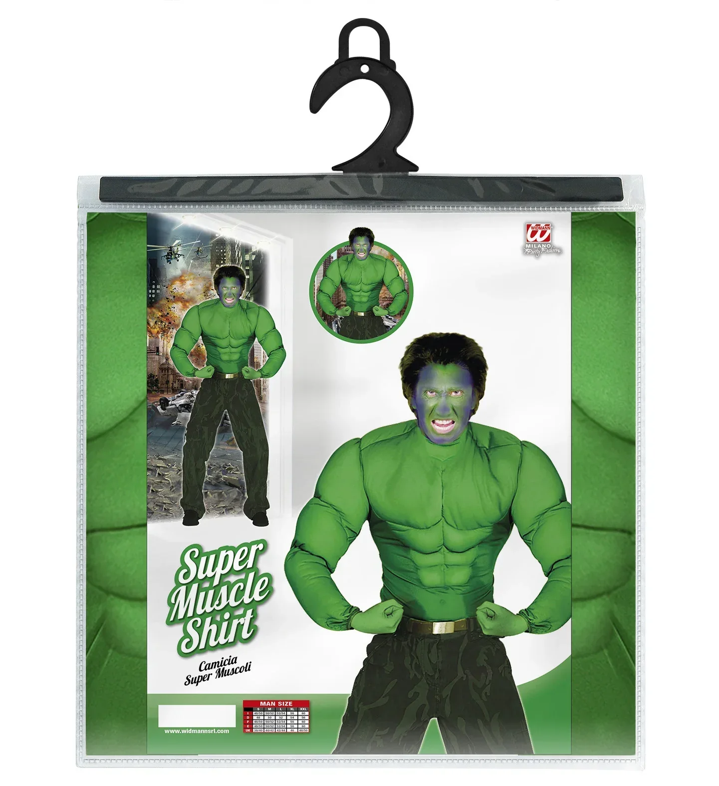 Cuerpo Musculoso Verde para Adulto - Image 3