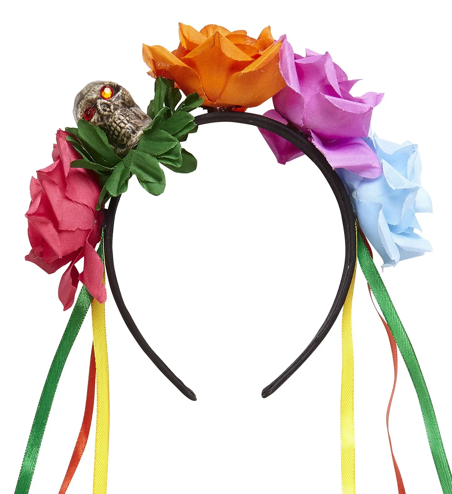 Diadema de Catrina con Rosas y Calavera - Image 3