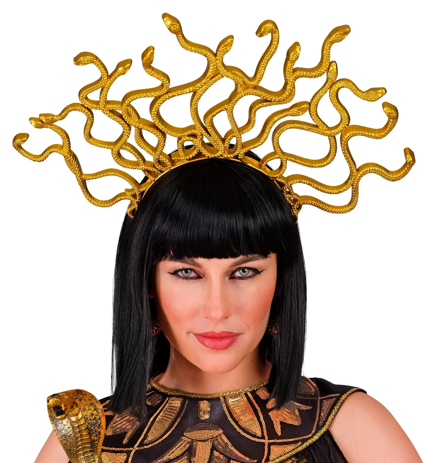 Diadema de Medusa con Serpientes Doradas - Image 3