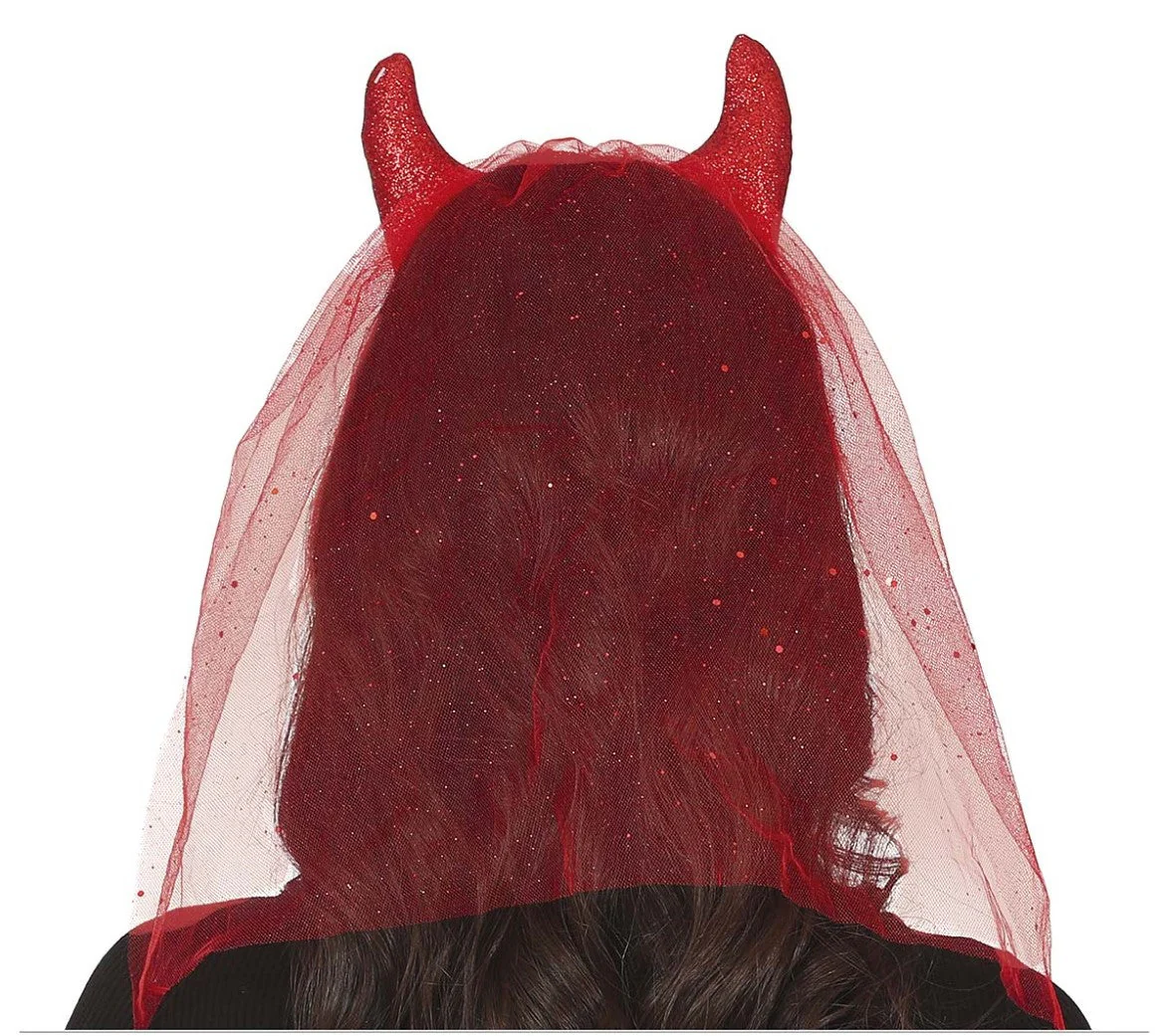Diadema Demonio con Velo - Image 2