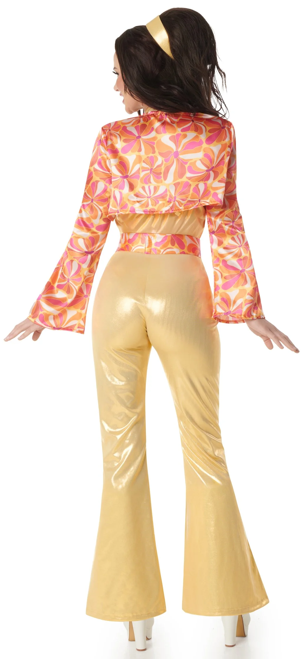 Disfraz Disco Años 70 Dorado para Mujer - Image 3
