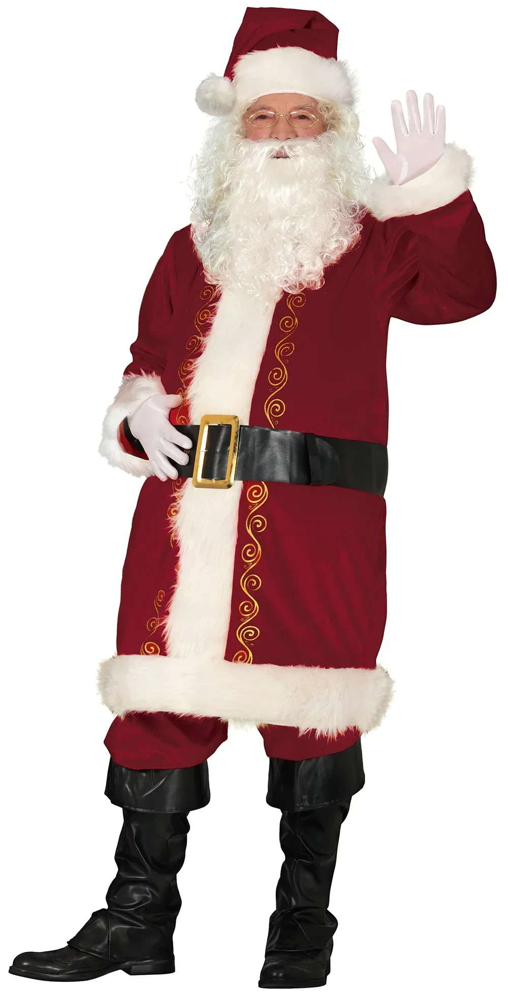 Disfraz de Papá Noel Terciopelo para Hombre