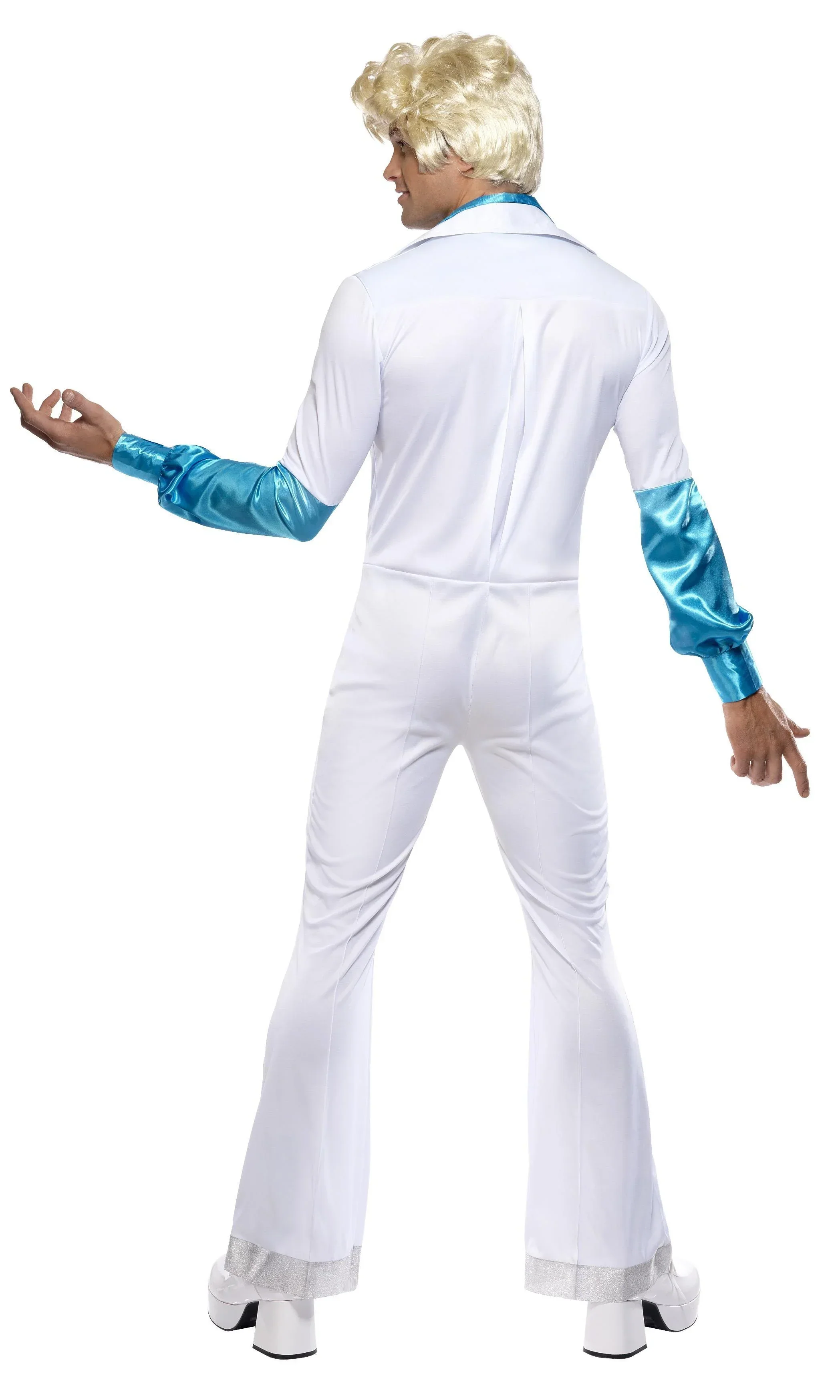 Disfraz de Abba Años 70 Azul y Blanco para Hombre - Image 2