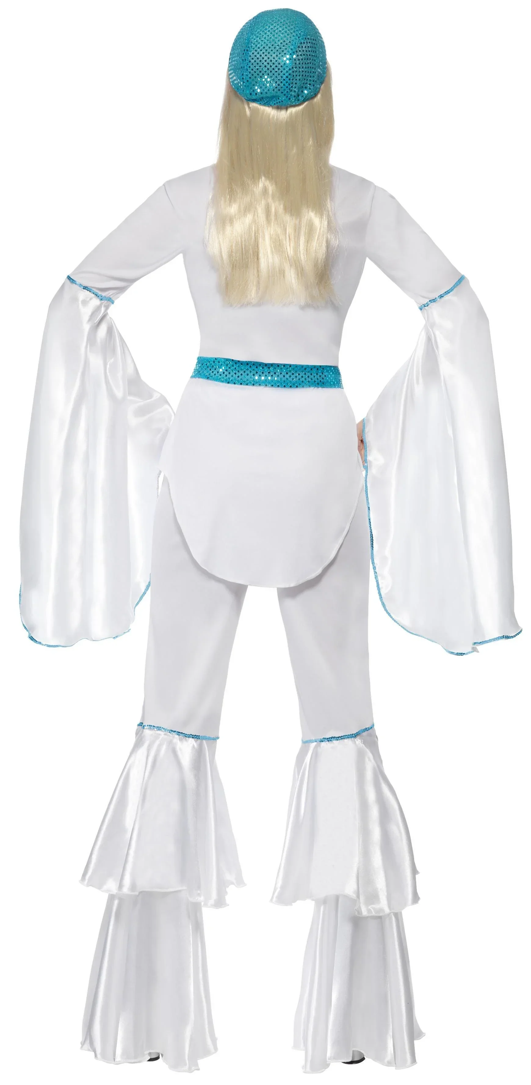 Disfraz de Abba Años 70 Azul y Blanco para Mujer - Image 2