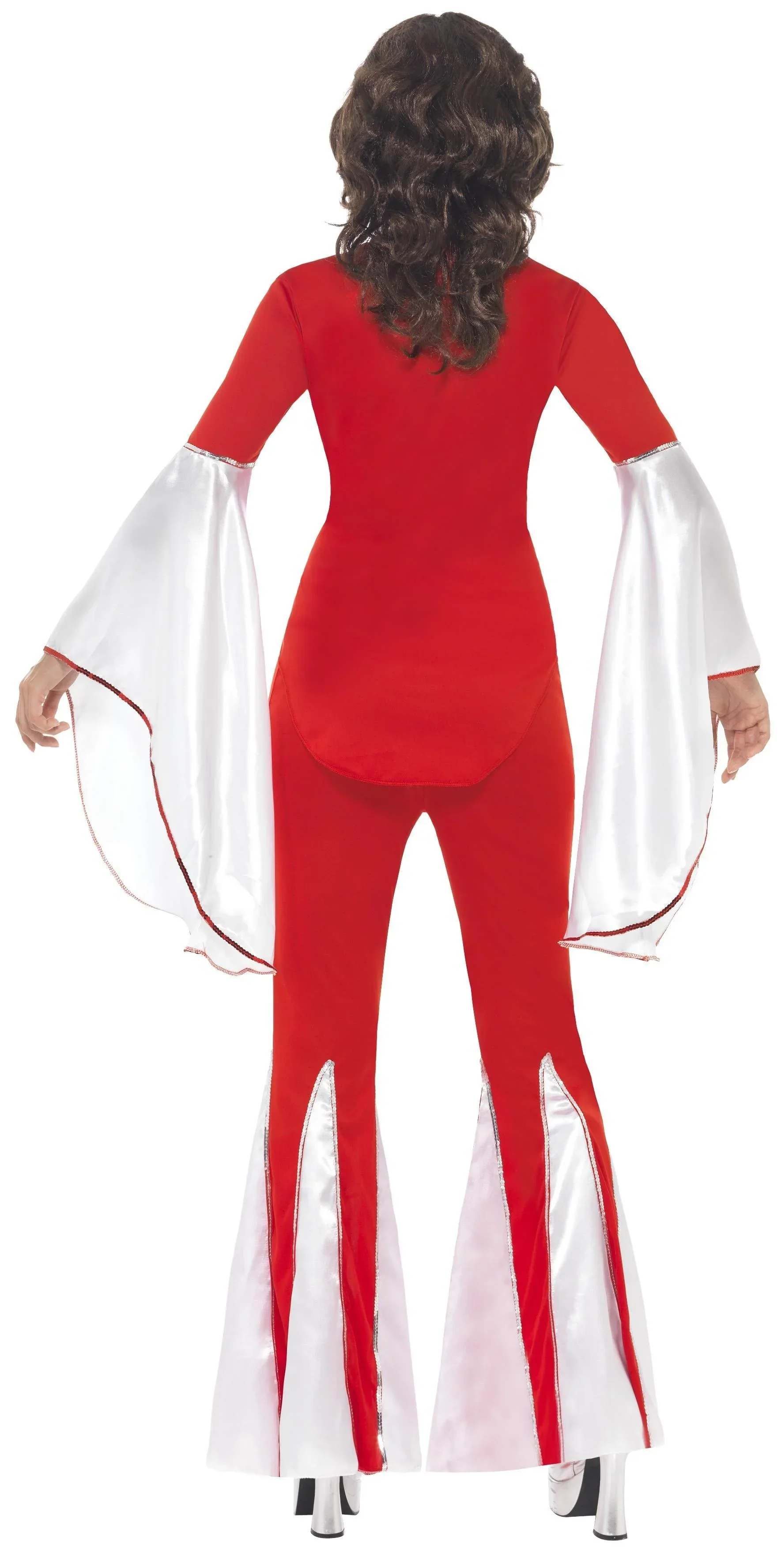 Disfraz de Abba Años 70 Rojo y Blanco para Mujer - Image 2