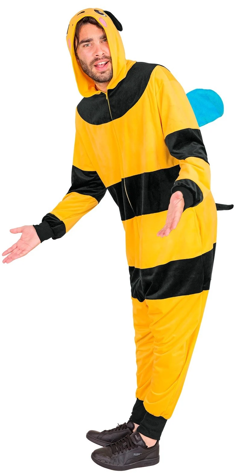 Disfraz de Abeja Pijama de Peluche para Adulto - Image 3