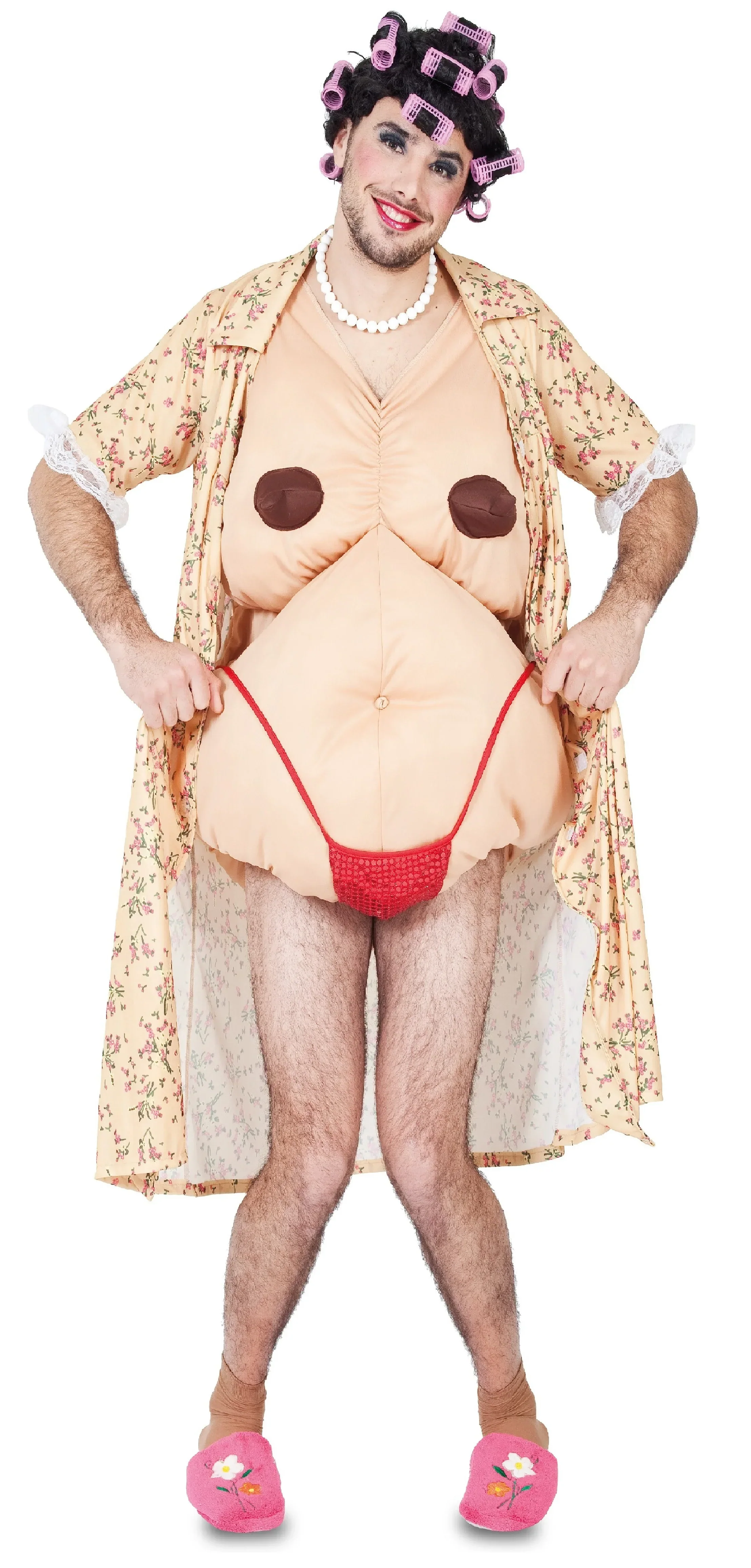 Disfraz de Abuela Exhibicionista para Hombre - Image 4