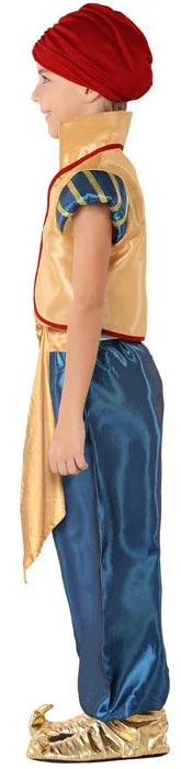 Disfraz de Aladín Dorado y Azul para Niño - Image 3
