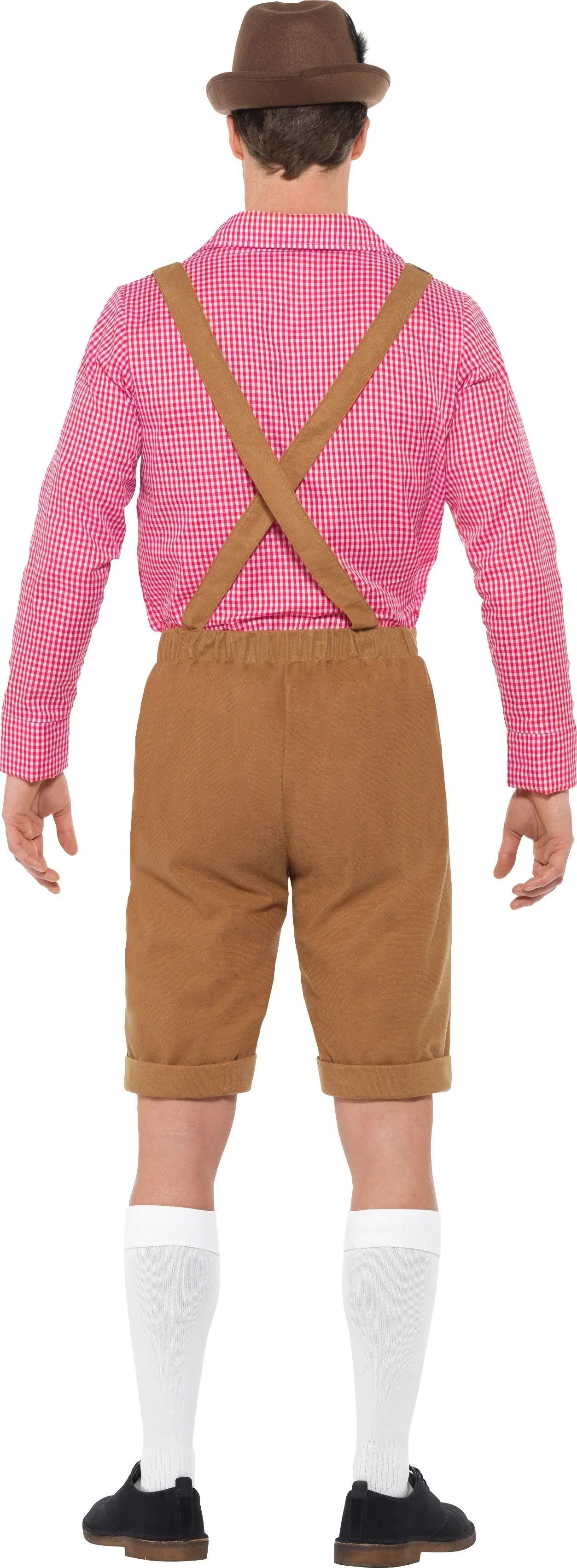 Disfraz de Alemán con Camisa Roja para Hombre - Image 2
