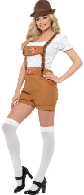 Disfraz de Alemana Marrón con Pantalón para Mujer - Image 2