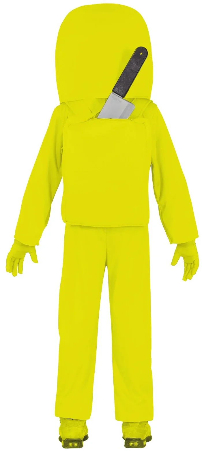 Disfraz de Among Us Impostor Amarillo Infantil - Image 2