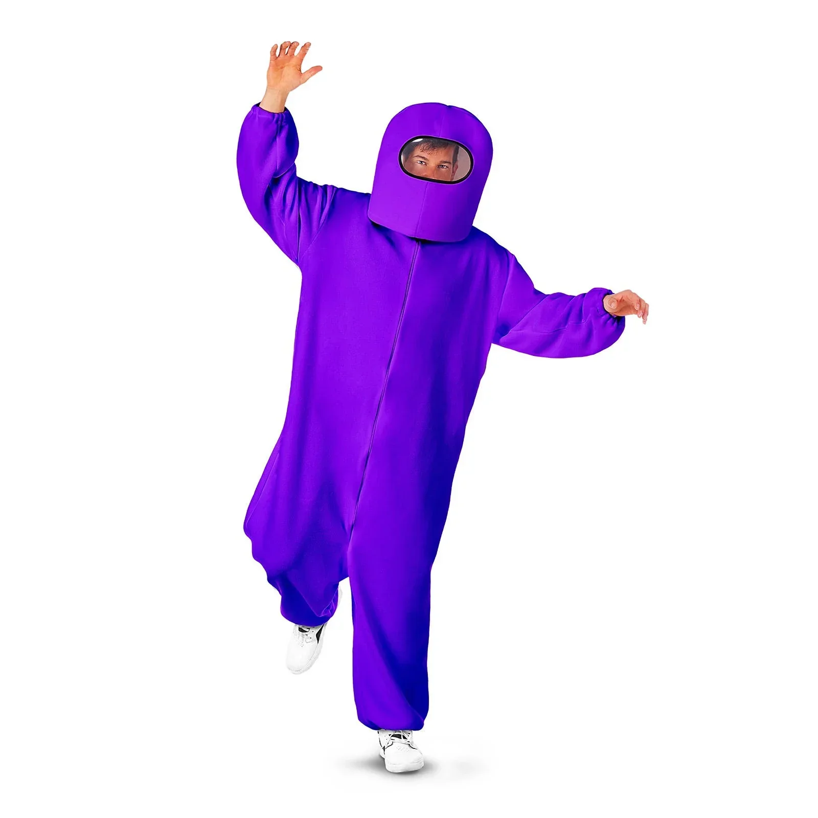 Disfraz de Among Us Morado para Adulto - Image 4