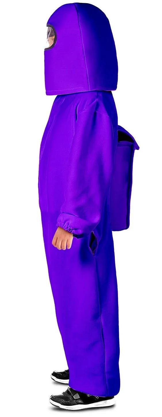 Disfraz de Among Us Morado para Niño - Image 3