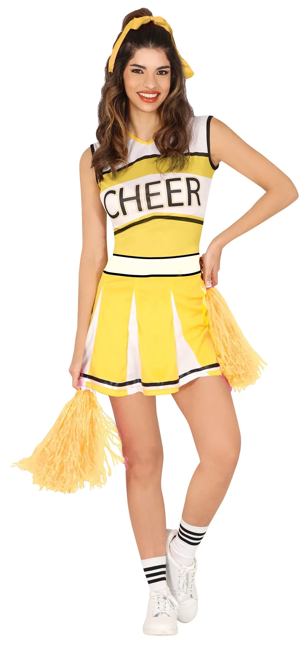 Disfraz de Animadora Cheerleader Amarilla para Mujer