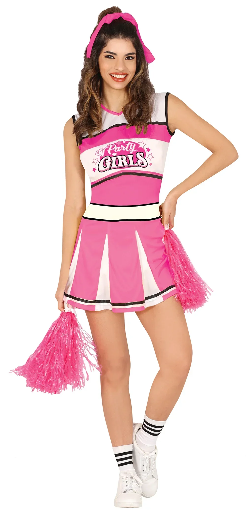Disfraz de Animadora Cheerleader Rosa para Mujer