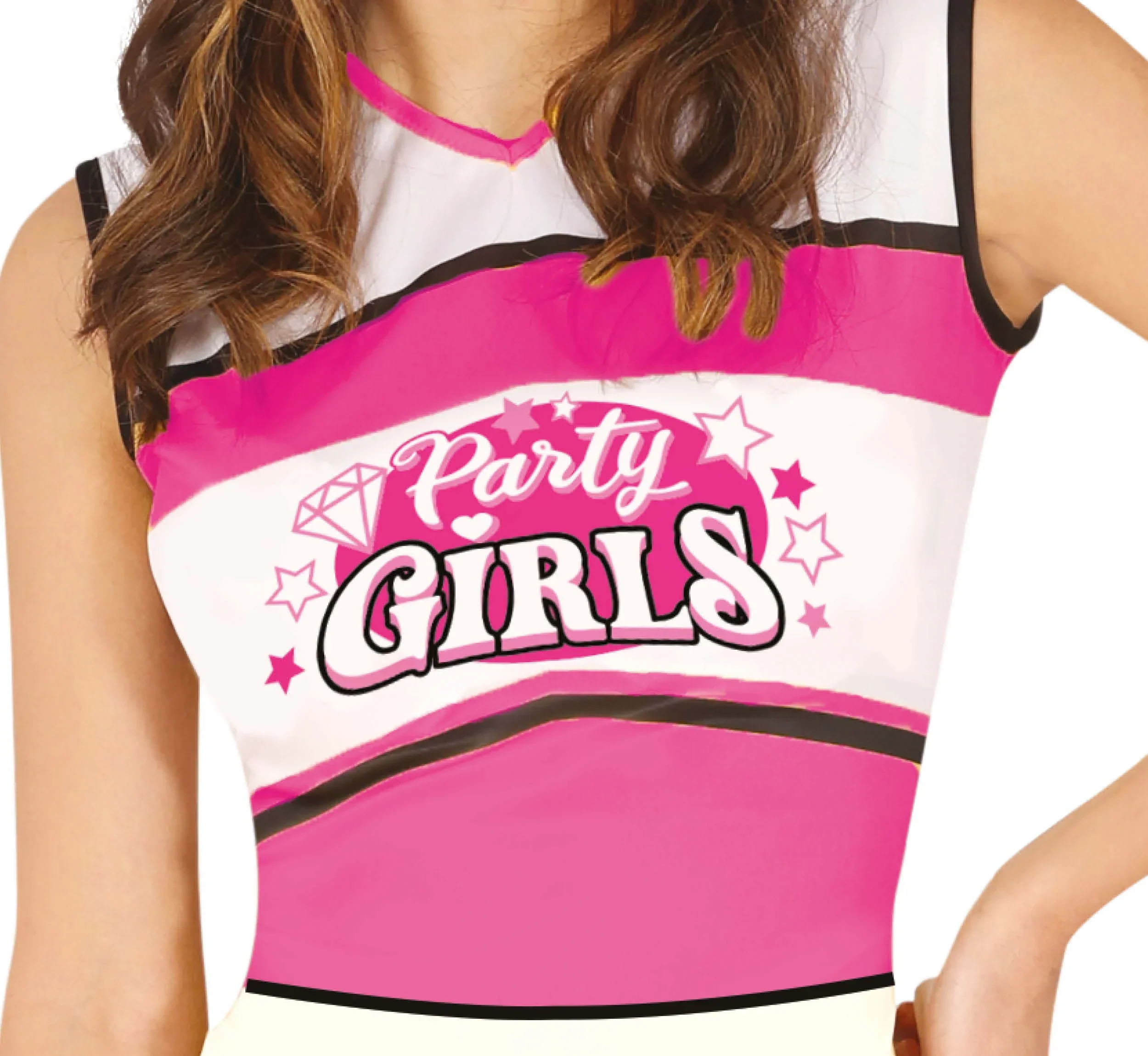 Disfraz de Animadora Cheerleader Rosa para Mujer - Image 3
