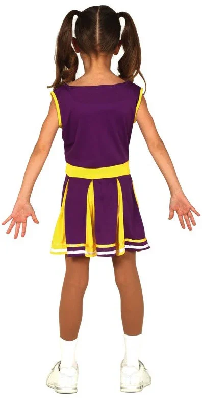 Disfraz de Animadora Morado para Niña - Image 3
