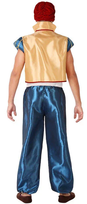 Disfraz de Árabe Dorado y Azul para Hombre - Image 2