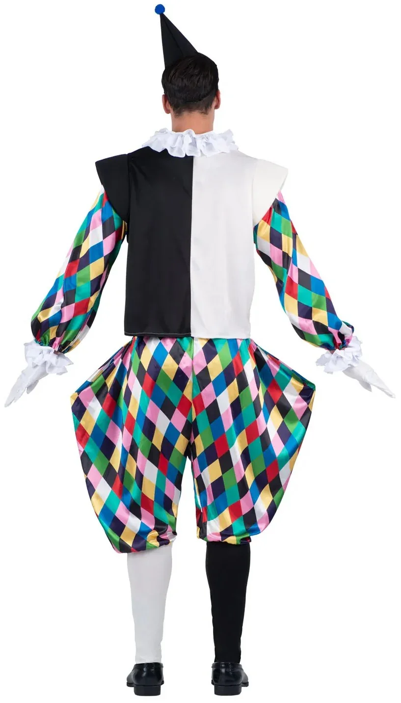Disfraz de Arlequín Multicolor para Hombre - Image 2
