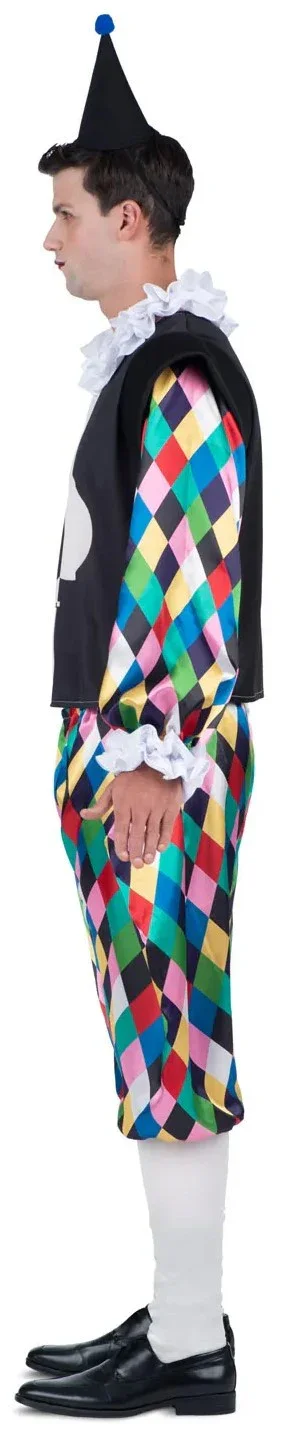 Disfraz de Arlequín Multicolor para Hombre - Image 3