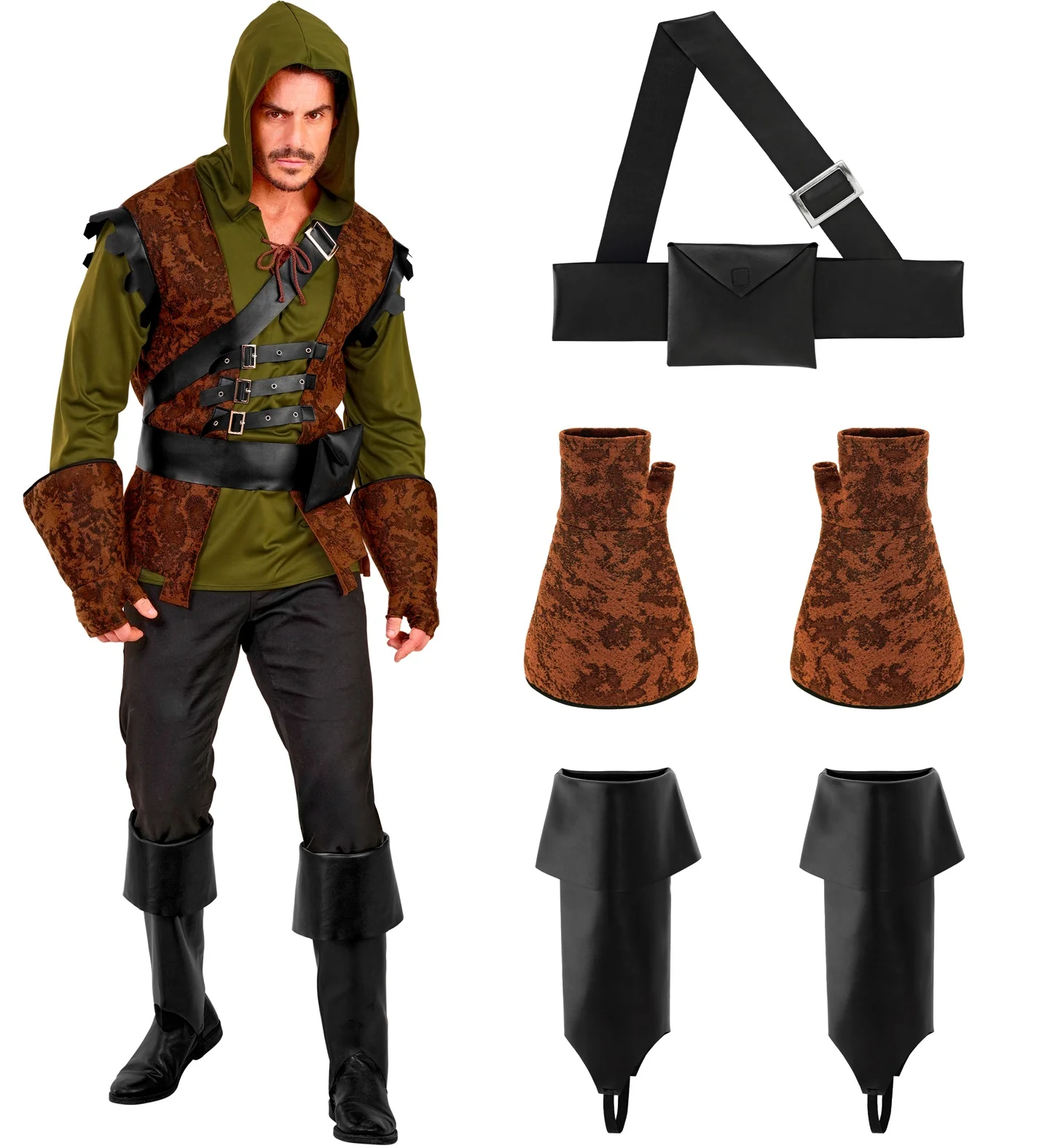 Disfraz de Arquero Robin Hood para Hombre - Image 5