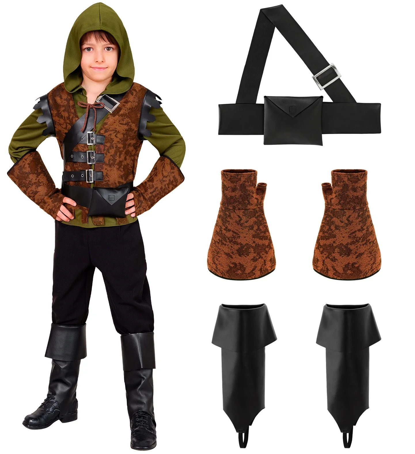 Disfraz de Arquero Robin Hood Infantil - Image 4