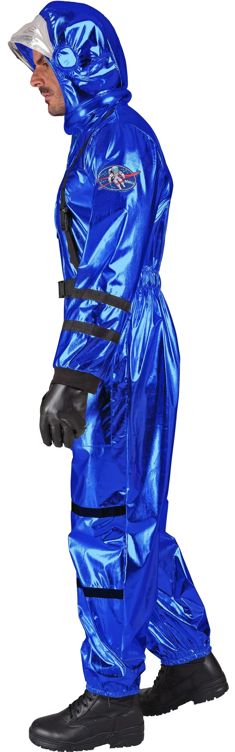 Disfraz de Astronauta Azul con Casco para Hombre - Image 4