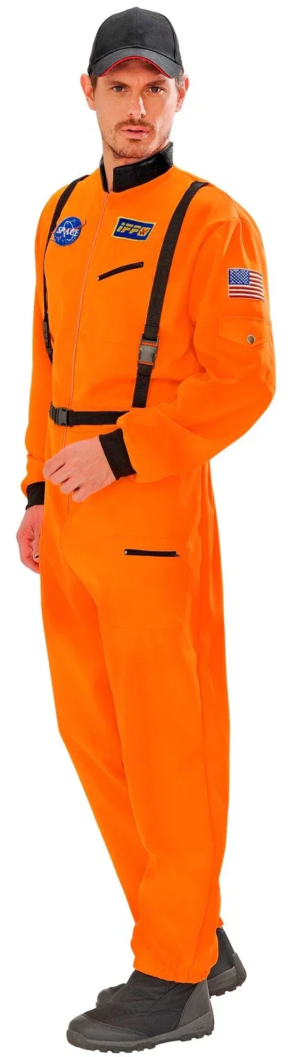 Disfraz de Astronauta Naranja para Hombre - Image 3