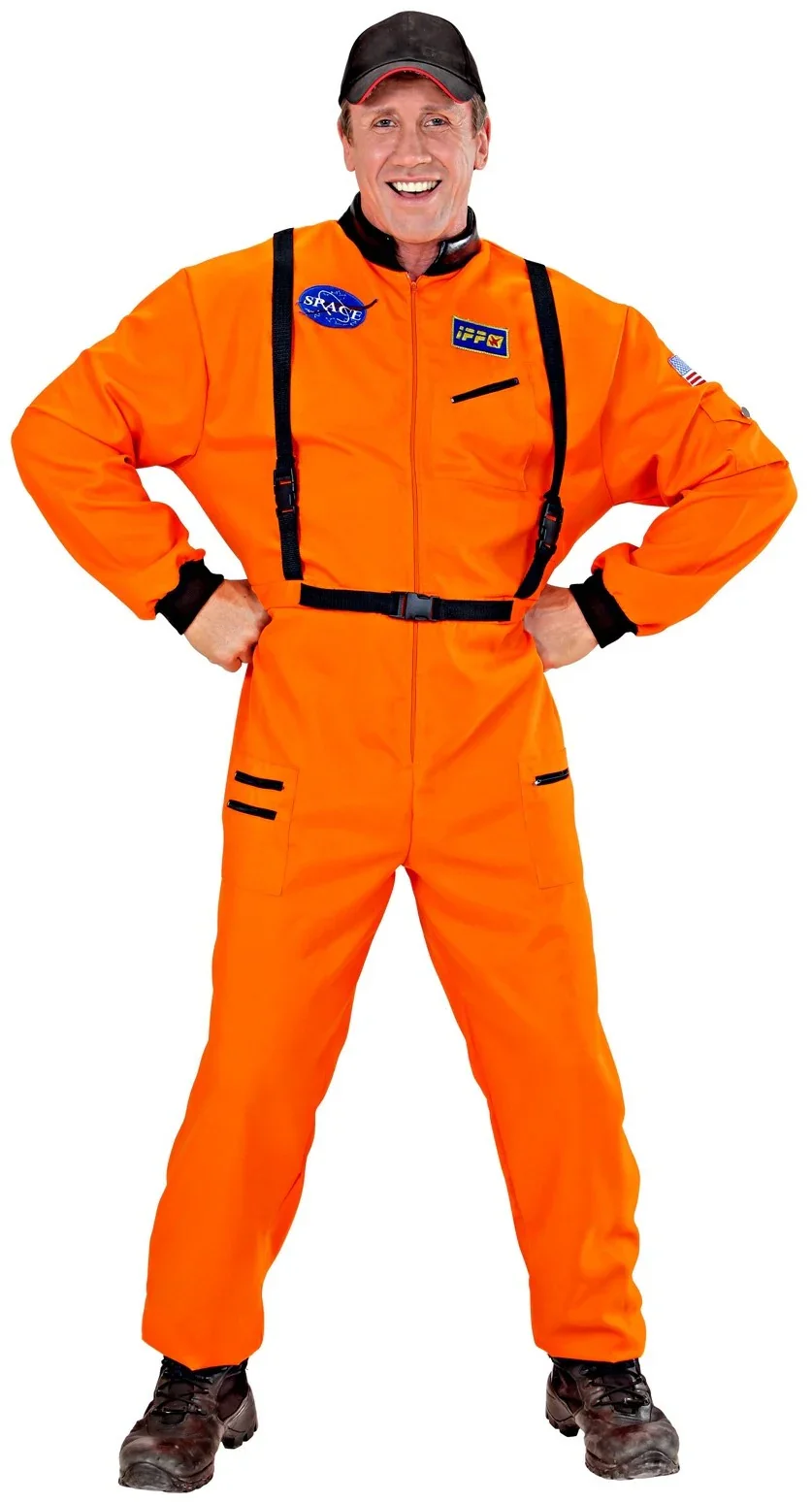 Disfraz de Astronauta Naranja para Hombre - Image 4