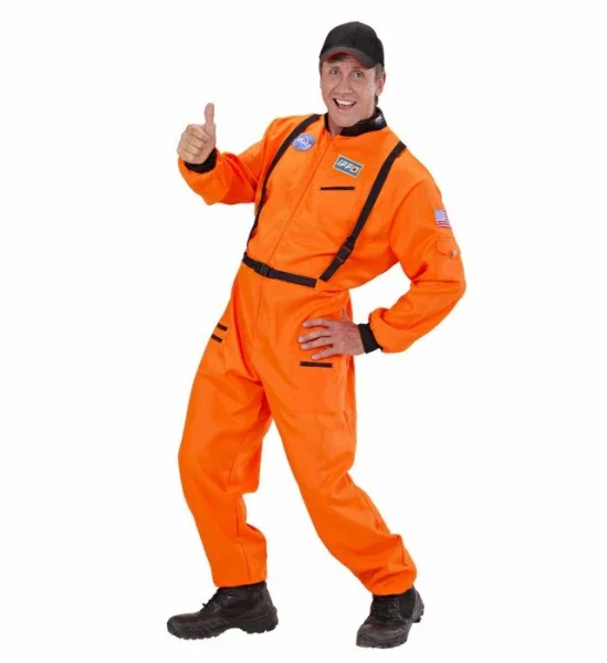 Disfraz de Astronauta Naranja para Hombre - Image 5