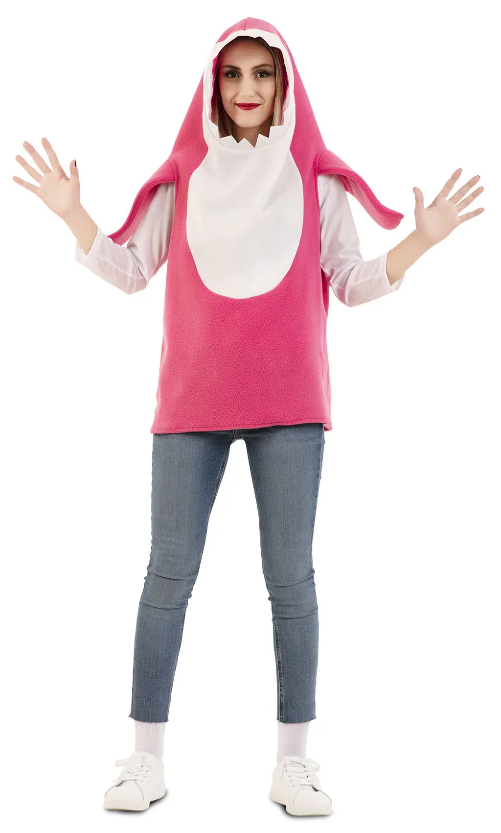 Disfraz de Baby Shark Rosa para Adulto - Image 2