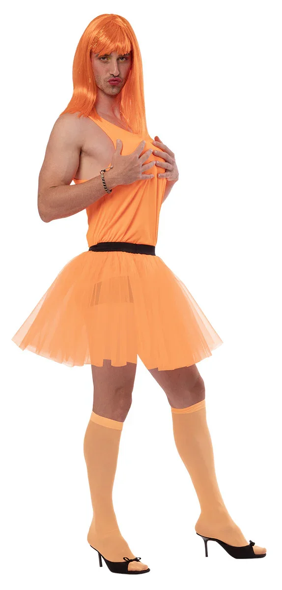 Disfraz de Bailaria Gogó Naranja para Hombre - Image 2