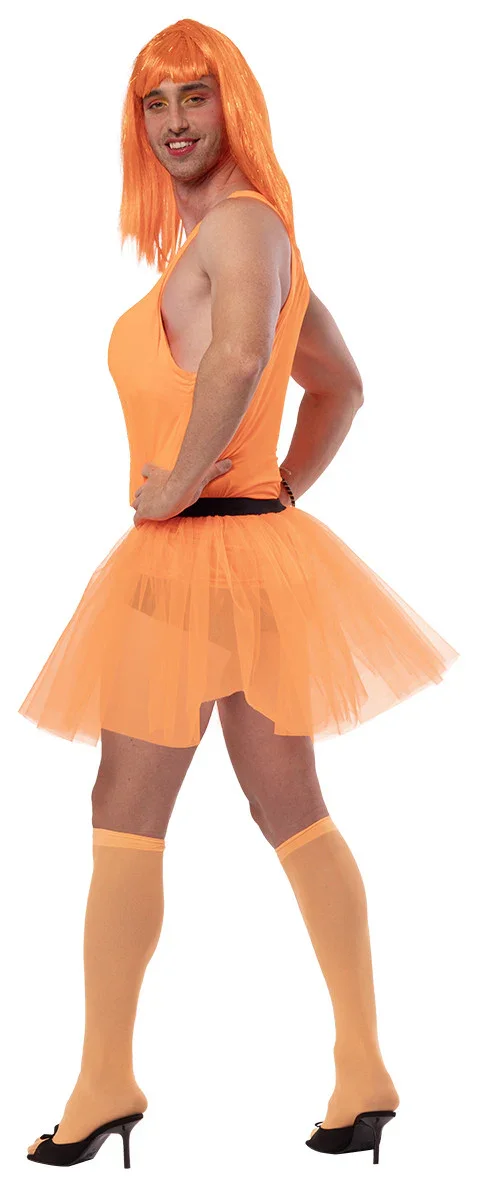 Disfraz de Bailaria Gogó Naranja para Hombre - Image 3