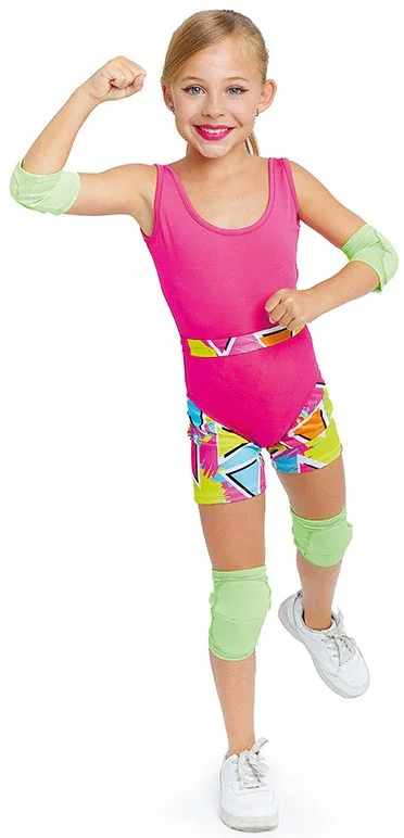 Disfraz de Barbie Patinadora Años 80 para Niña - Image 3