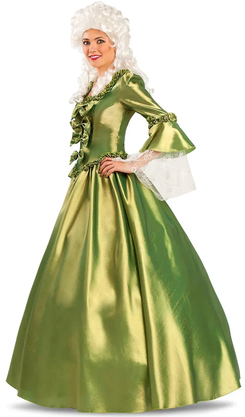 Disfraz de Baronesa Colonial Verde para Mujer - Image 3