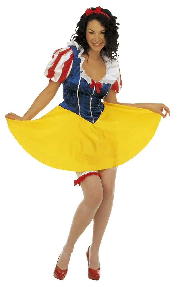 Disfraz de Blancanieves Corto para Mujer - Image 4