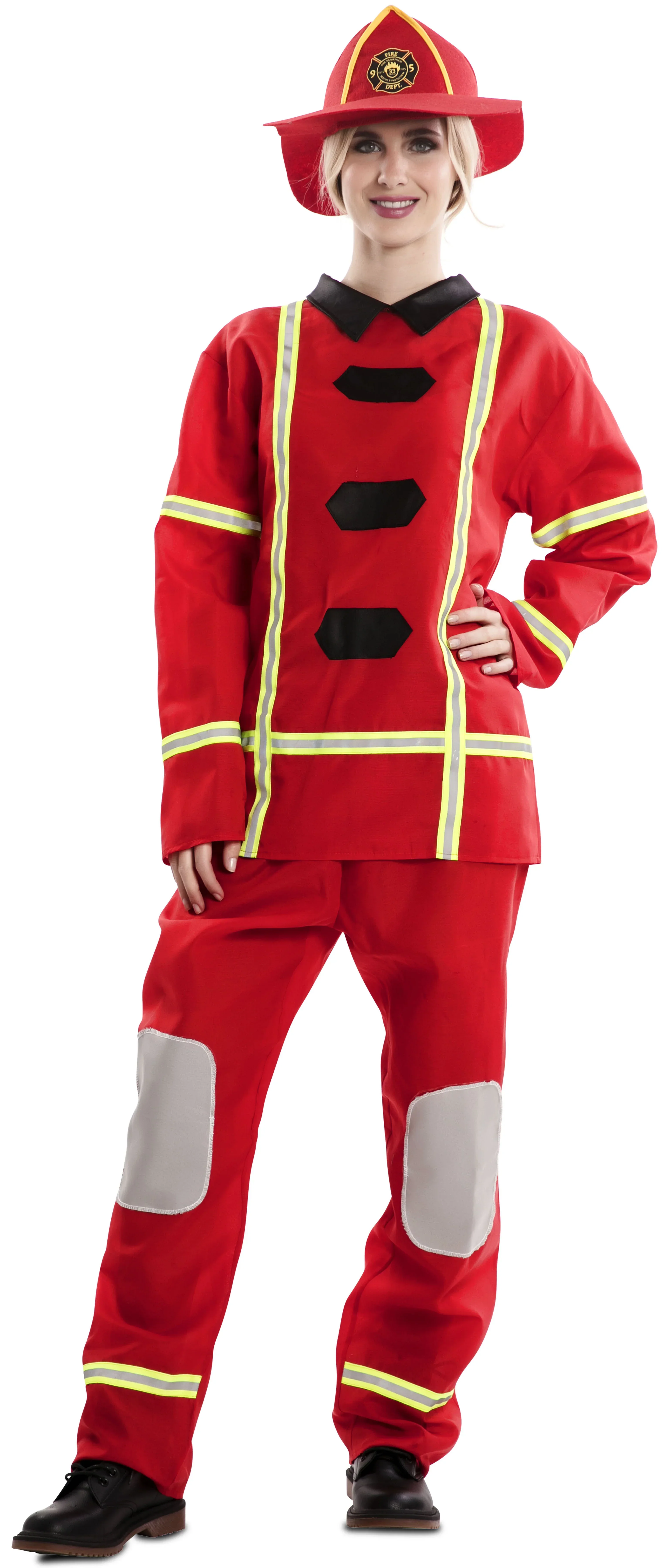 Disfraz de Bombero Rojo para Adulto - Image 4
